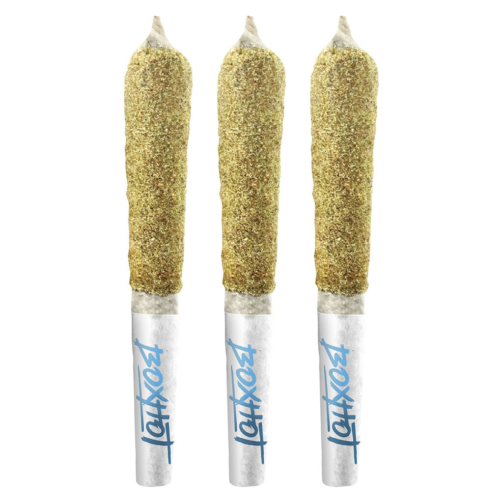 BOXHOT - Dusties - Sub Zero Kief-Coated Infused Pre-Roll - Indica - 3x0.5g