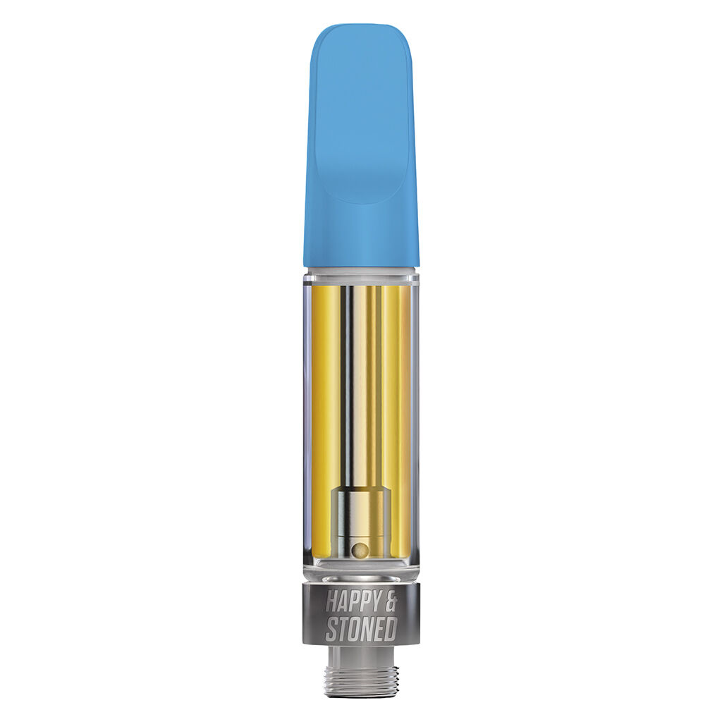 Happy & Stoned - Big Blue Razz Disty+diamond 510 Thread Cartridge - Indica - 1g