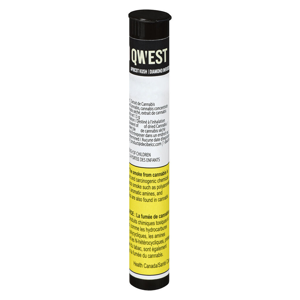 Qwest- Apricot Kush Diamond Infused Pre-Roll- 3 x 0.5g
