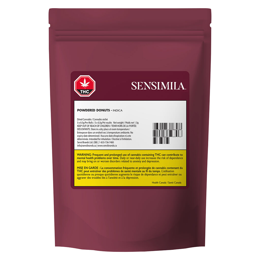 SensiMila - Powdered Donuts Pre-Rolls - SensiMila - Powdered Donuts - 3x0.5g