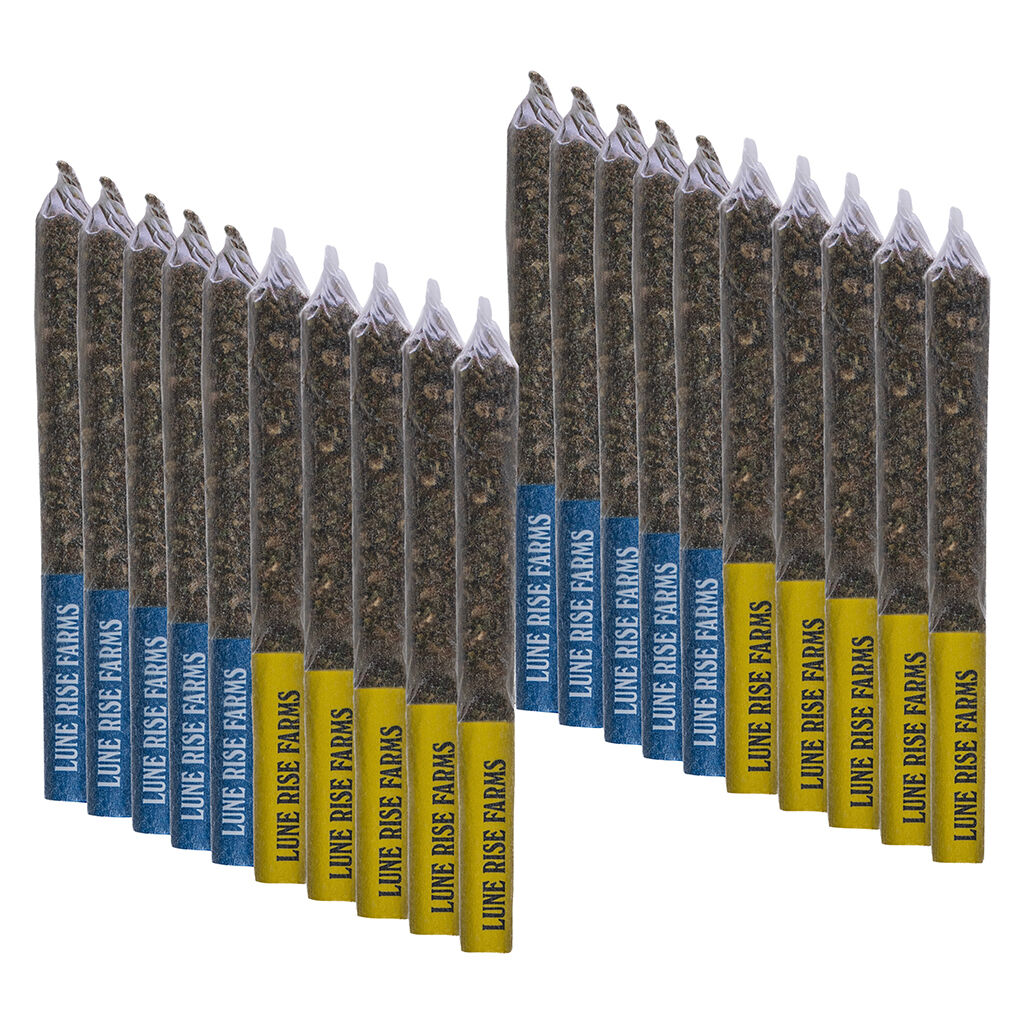 Lune Rise Farms - Farmers' Market Pre-Roll Variety Pack - Hybrid - 20x0.5g