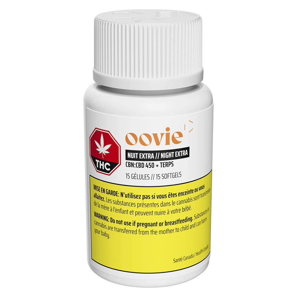 Oovie - Night Extra CBN CBD 450 + Terps - Oovie - Night Extra CBN CBD 450 + Terps - Hybrid - 15 caps
