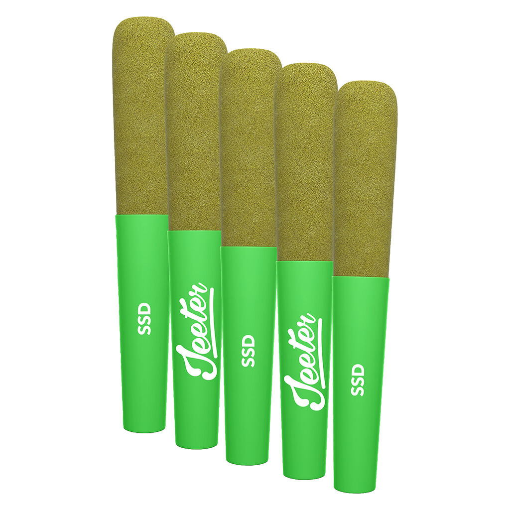 Jeeter - Baby Jeeter Infused Strawberry Sour Diesel Pre-Roll - Sativa - 5x0.5g
