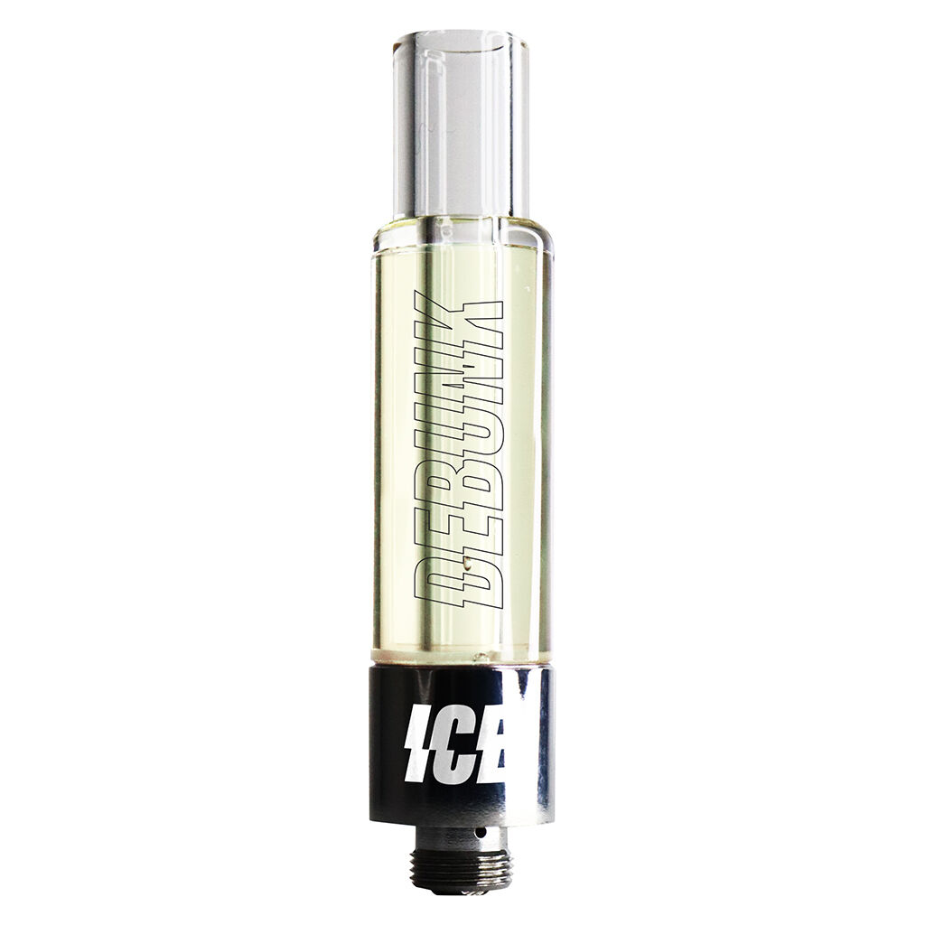 DEBUNK ICE - Glass Apple Liquid Diamonds 510 Thread Cartridge - Hybrid - 1g