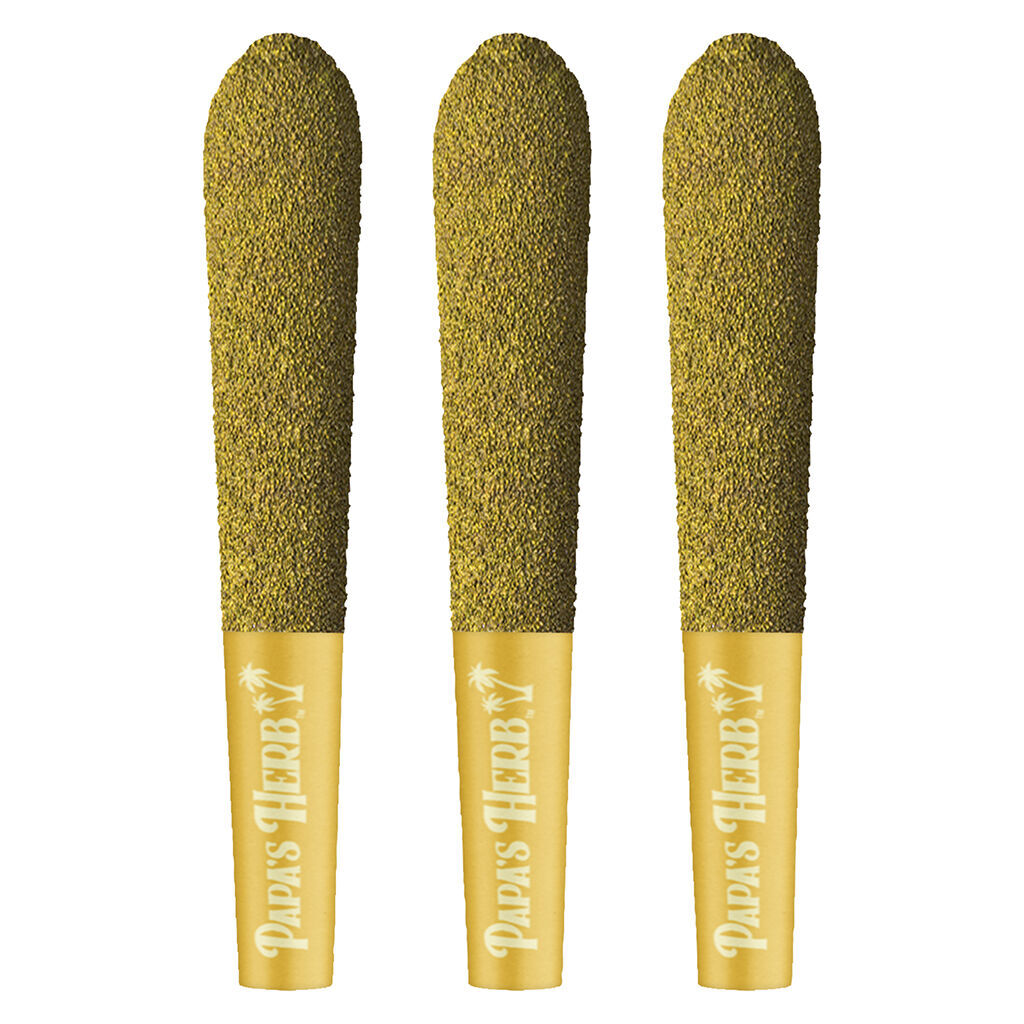 Papa's Herb - Blueberry Zlshie Kief Coated Diamond Infused Pre-Roll - Hybrid - 3x0.5g