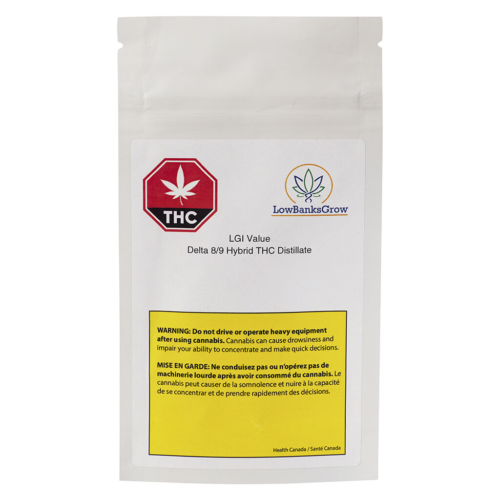 LGI Value - Delta 8/9 THC Distillate 510 Thread Cartridge - Hybrid - 1g