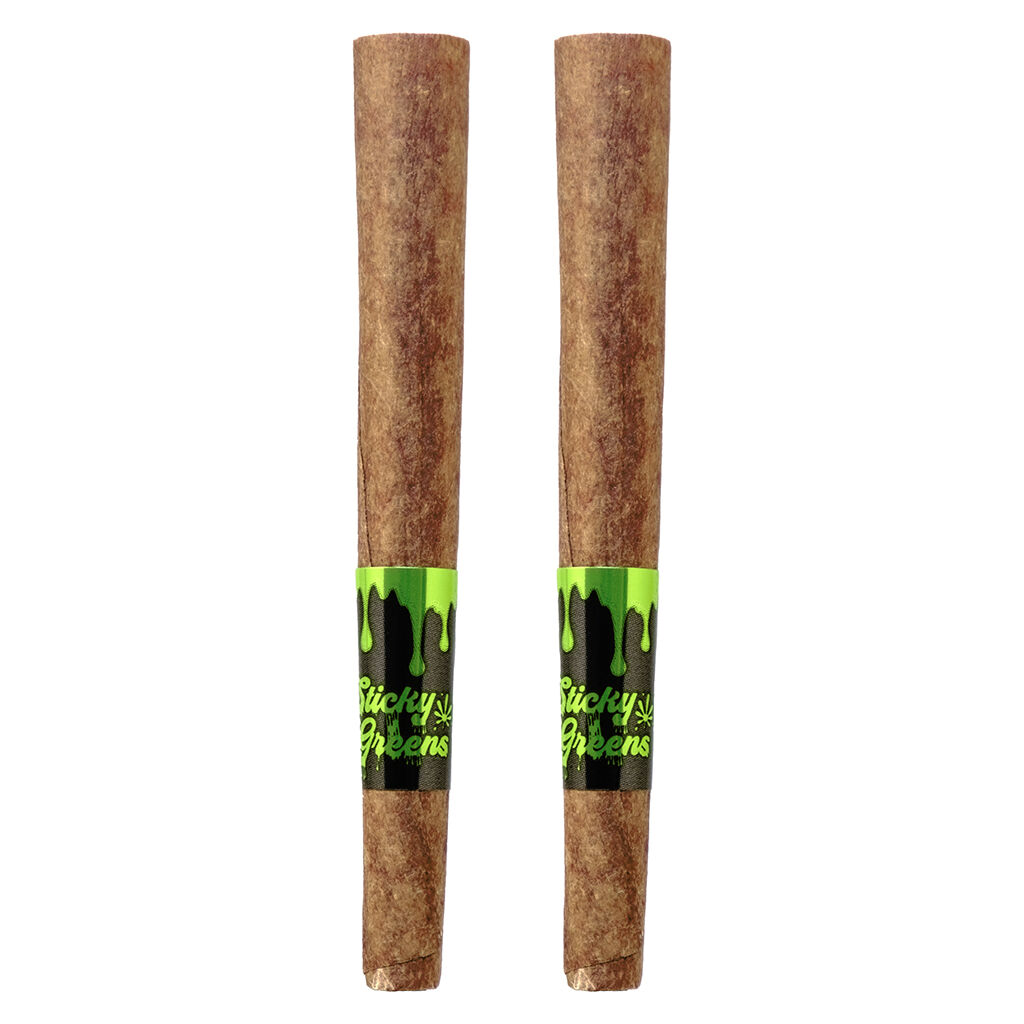 Sticky Greens - Bluntz - Bussin Banana Infused Pre-Roll - Hybrid - 2x0.5g