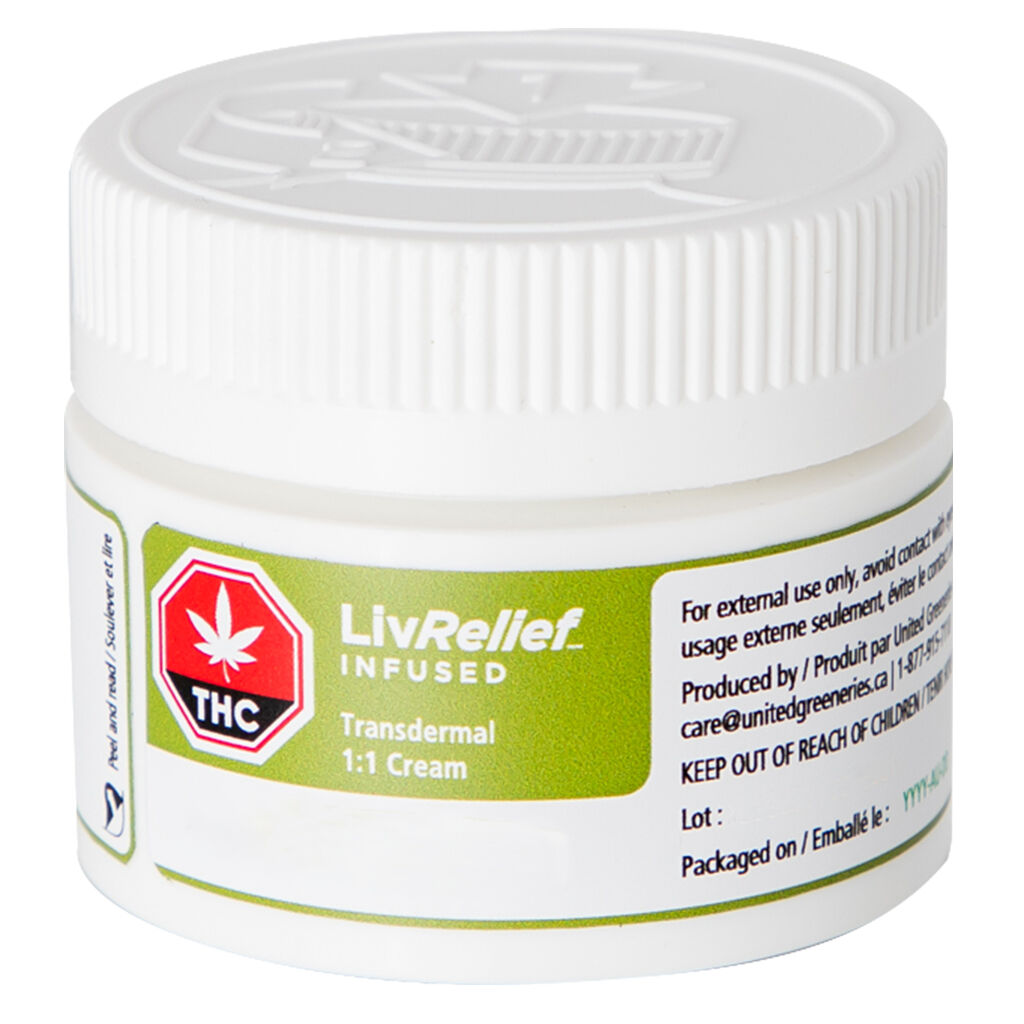 LivRelief - Infused Transdermal 1:1 Cream - Blend - 50g