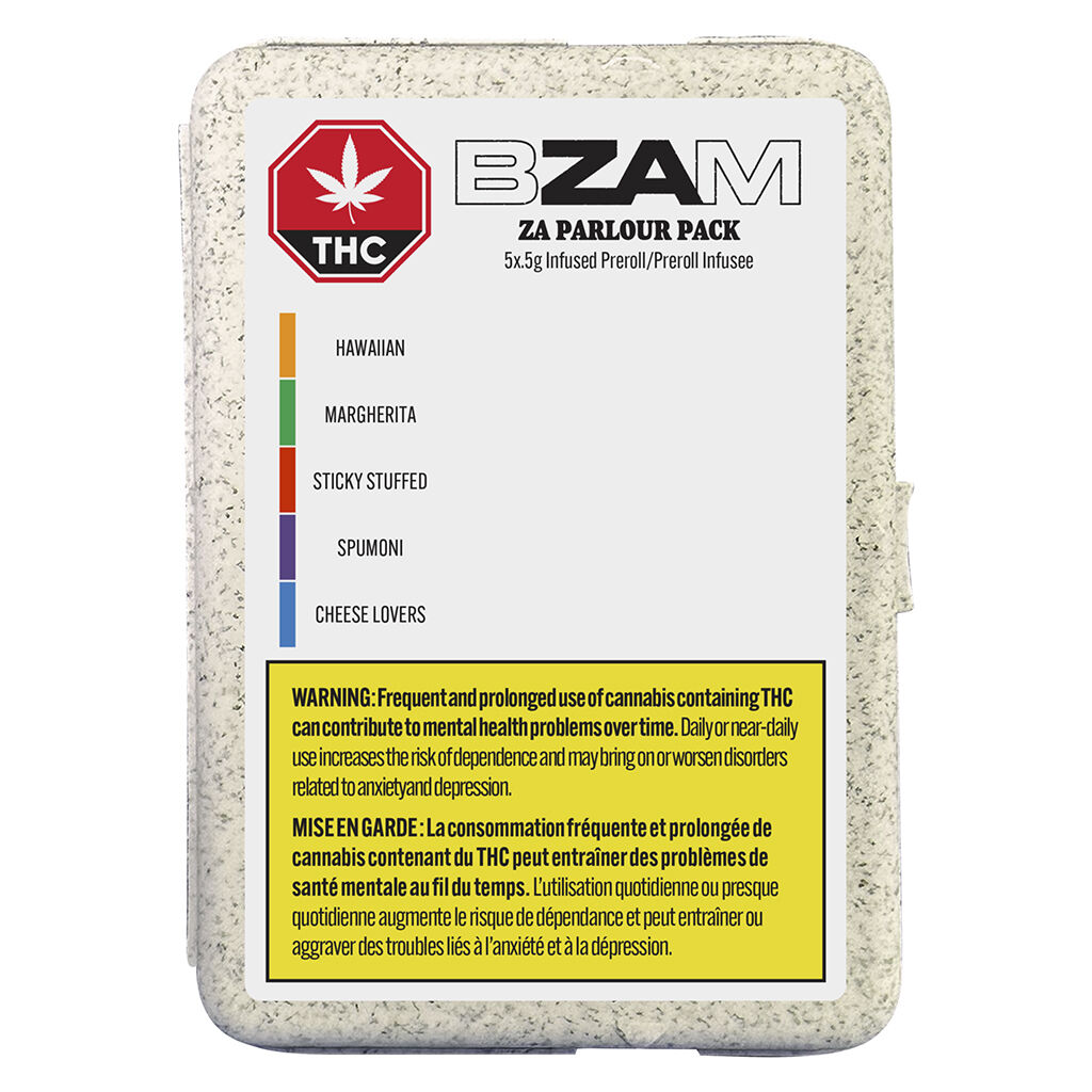 BZAM - Za Parlour Pack Infused Pre-Roll - Hybrid - 5x0.5g