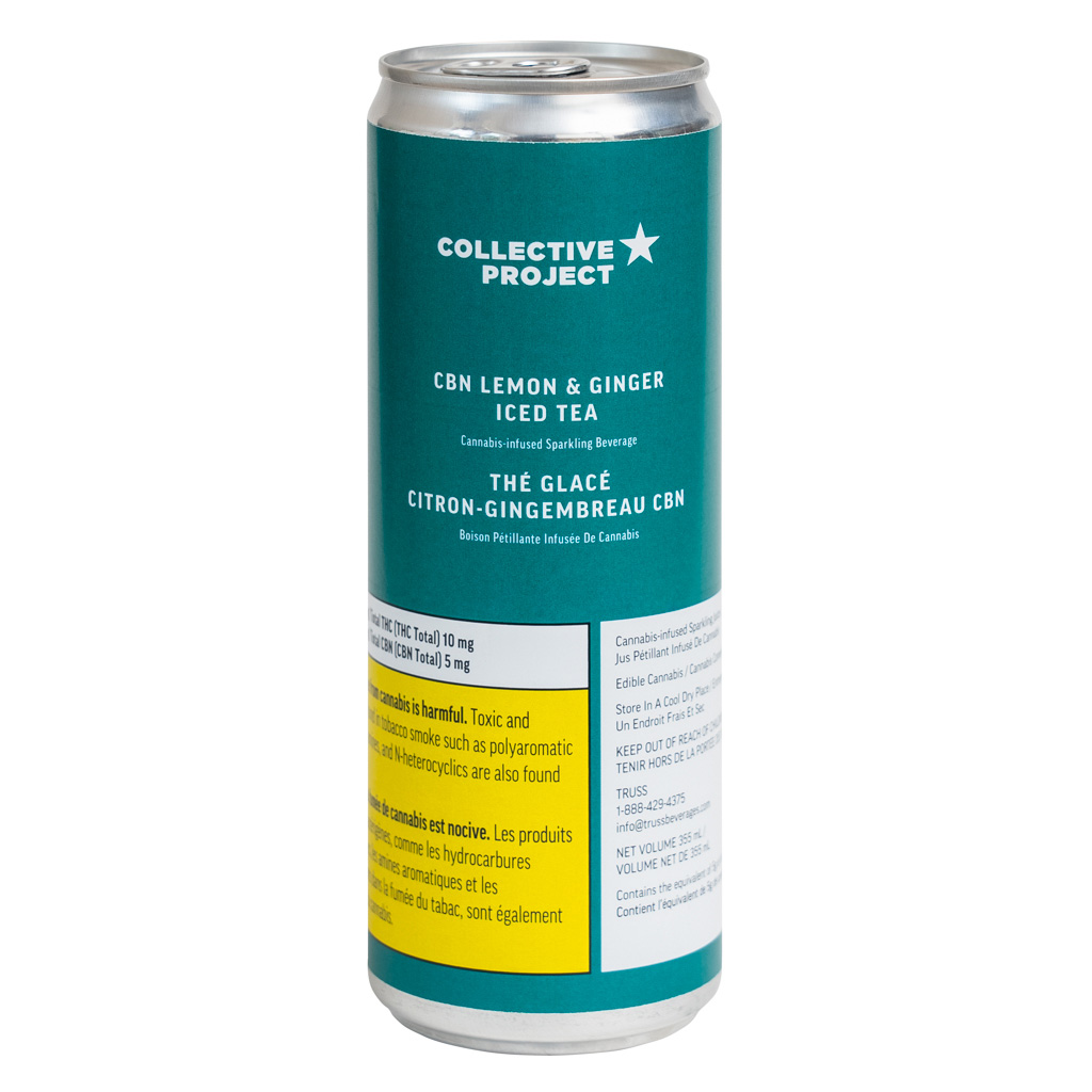 Collective Project - CBN Lemon & Ginger Iced Tea - Blend - 355ml