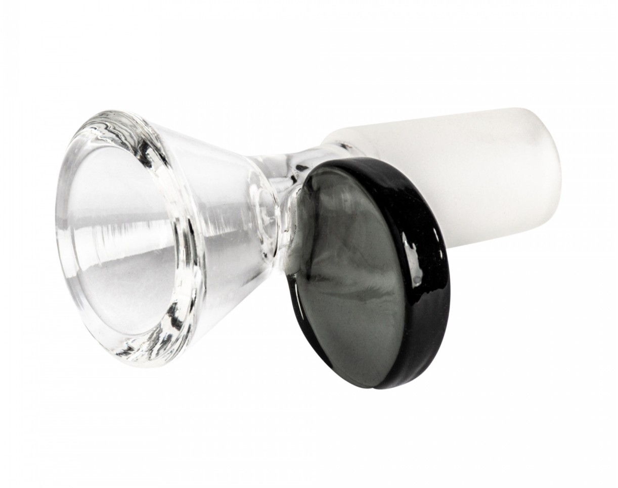 14mm Cone Pull-Out W/Disc Handle - Smoke