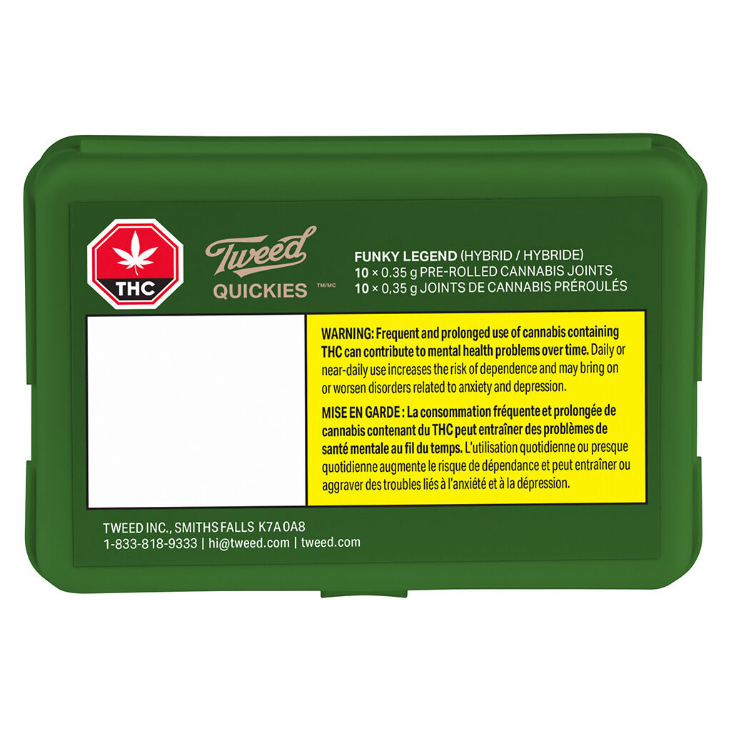 Tweed - Quickies Funky Legend Pre-Roll - Hybrid - 10x0.35g