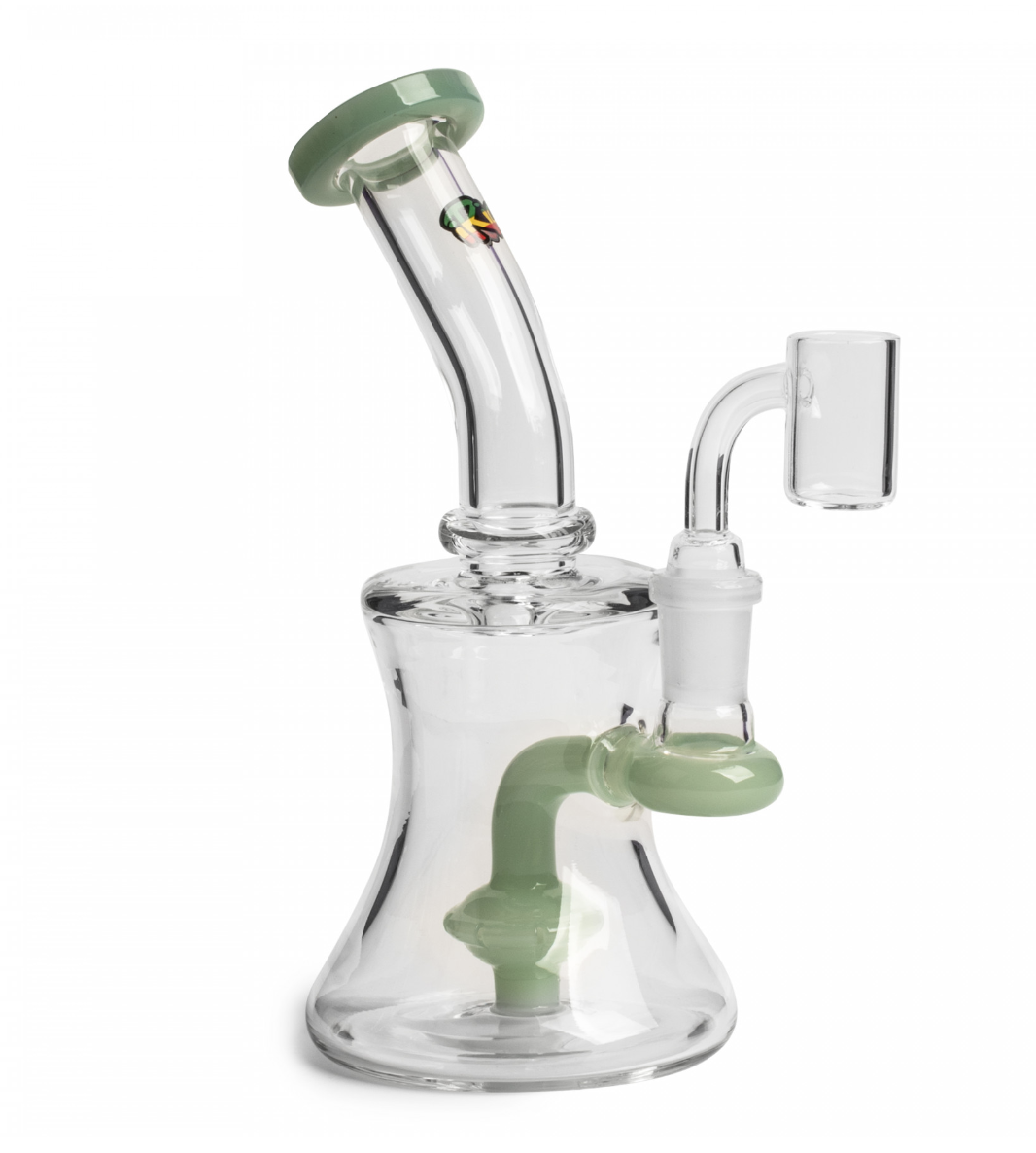 8" Concentrate Rig W/UFO Perc - Jade Green