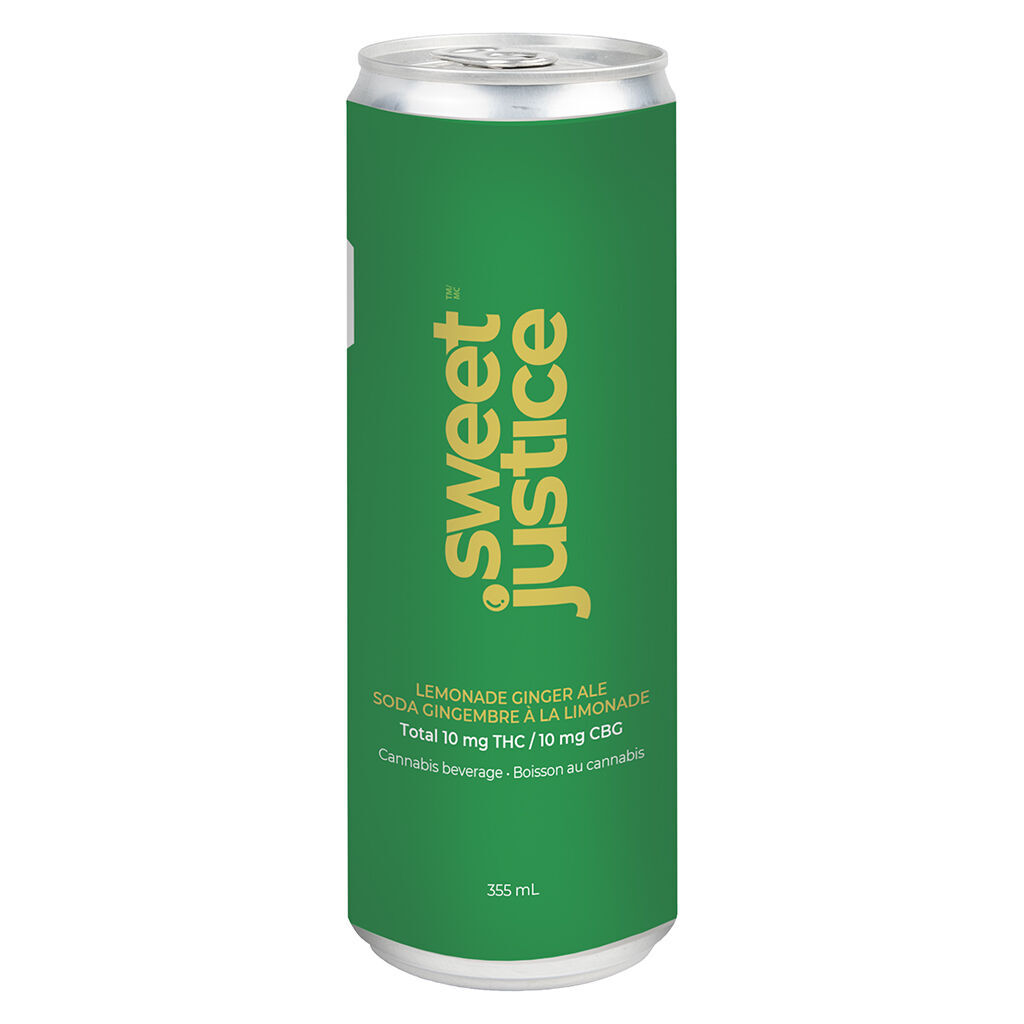 Sweet Justice - Lemonade Ginger Ale 10 + 10 CBG - Hybrid - 355ml