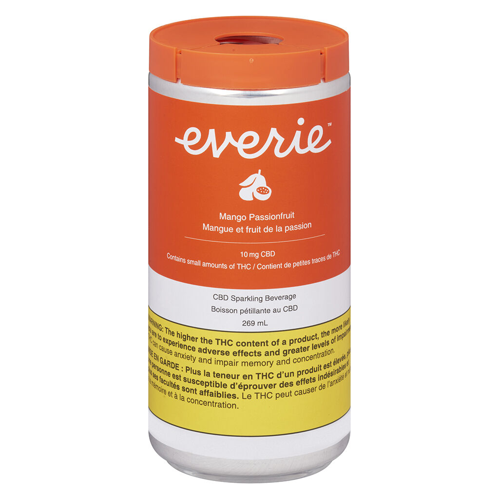 Everie - Mango Passionfruit CBD Sparkling Beverage - Blend - 1x269ml