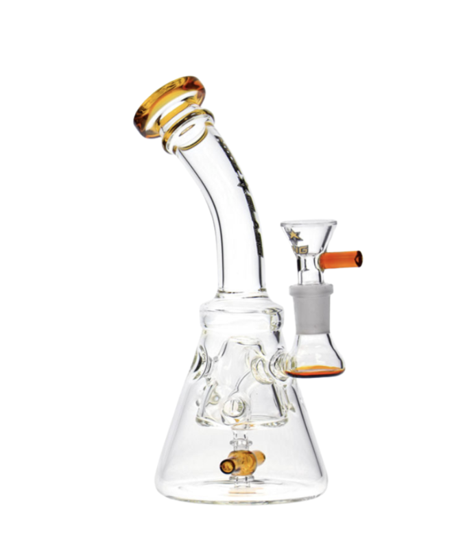 7.5" Nice Glass Propeller Perc Swiss Bubbler