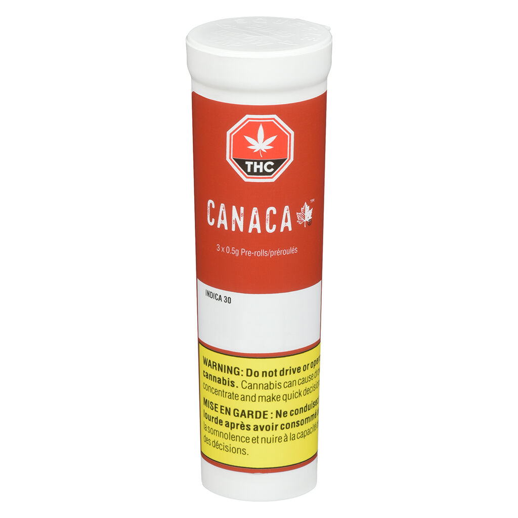 Canaca - Indica 30 Pre-Roll - Canaca - Indica 30 - 3x0.5g
