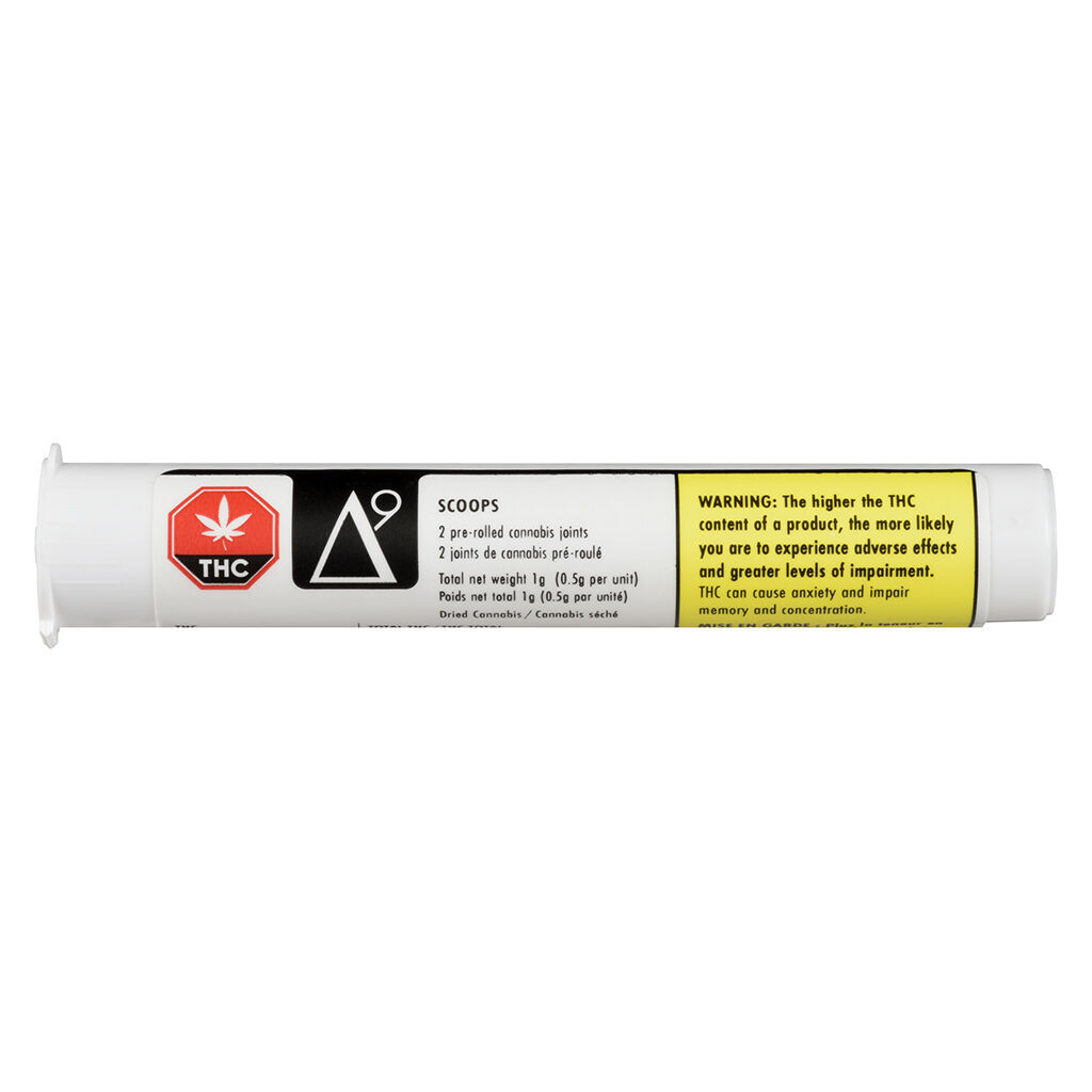 Delta 9 - Scoops Pre-Roll - Indica - 2x0.5g