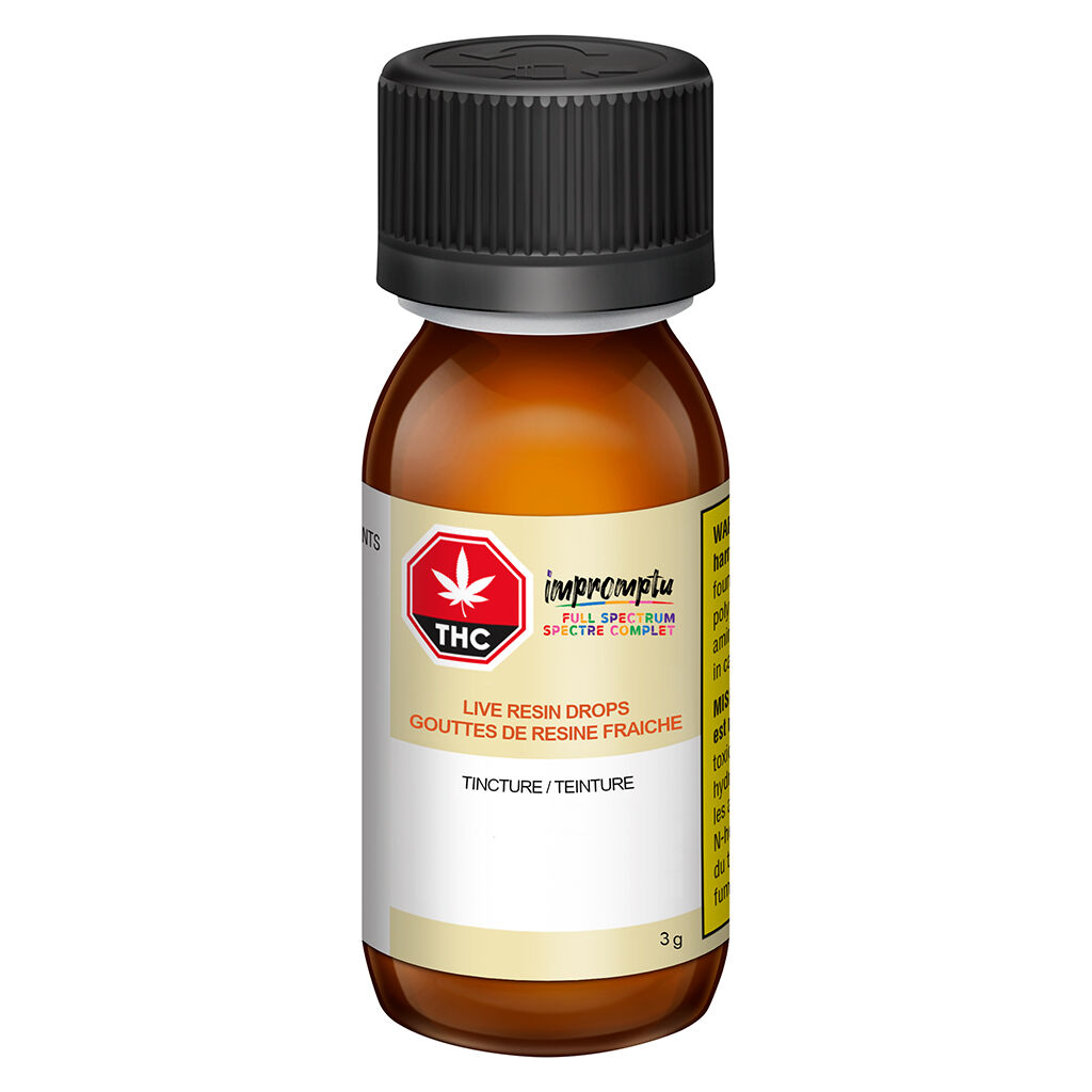 Impromptu - Full Spectrum Live Resin Drops - Hybrid - 3ml