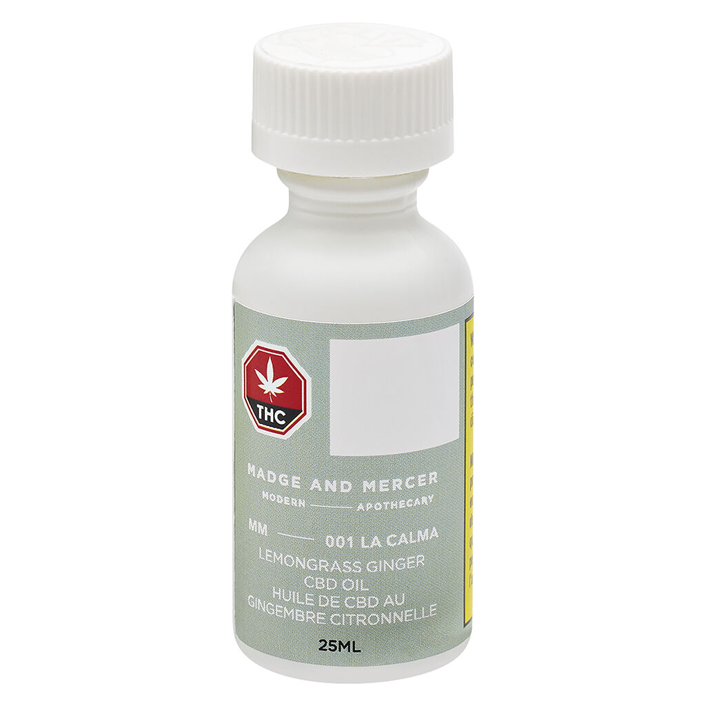 MADGE AND MERCER Modern Apothecary - MM 001 LA CALMA LEMONGRASS GINGER CBD OIL - Blend - 25ml