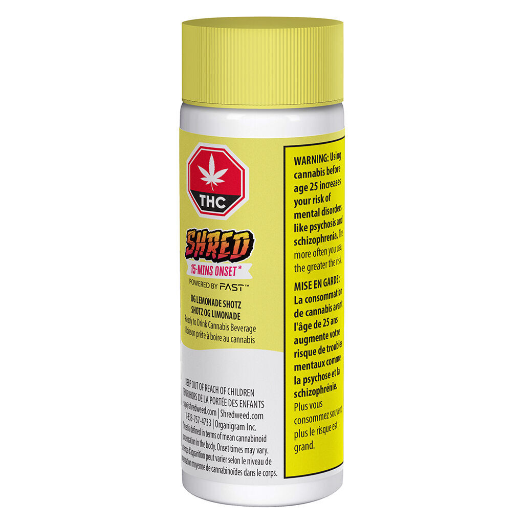 SHRED - OG Lemonade Shotz - Sativa - 65ml