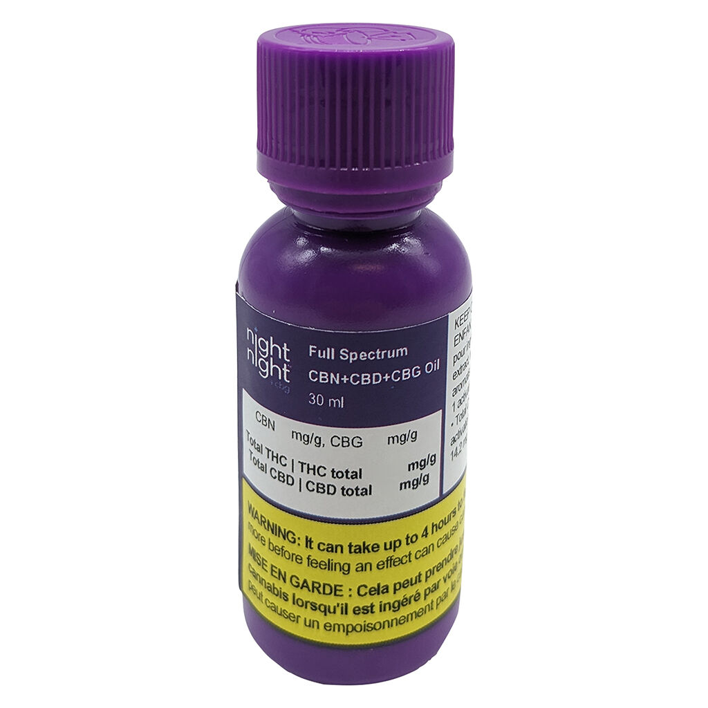 NightNight - Full Spectrum CBN+CBD+CBG Oil - Hybrid - 30ml