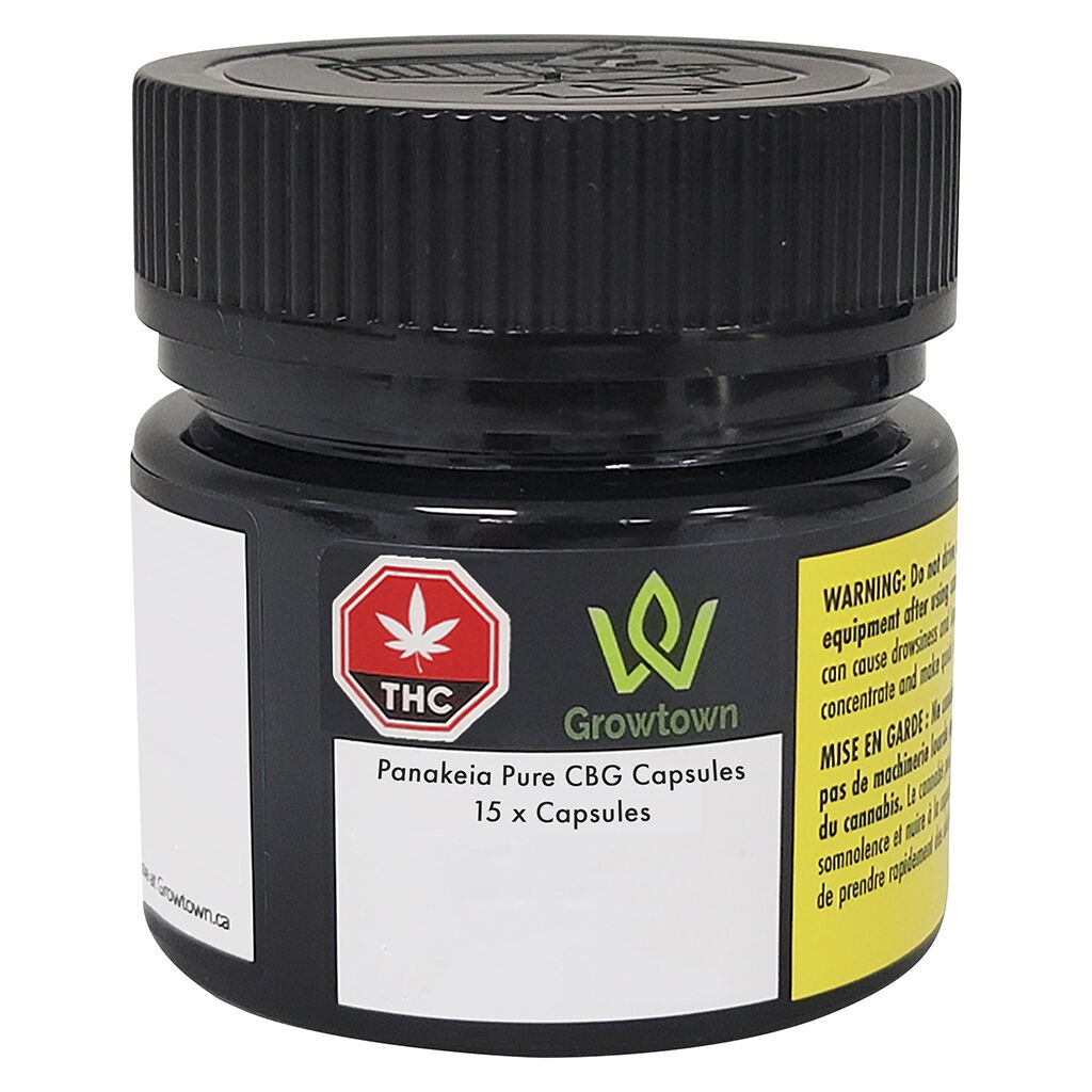 Growtown - Panakeia Pure CBG Capsules - Hybrid - 15 caps