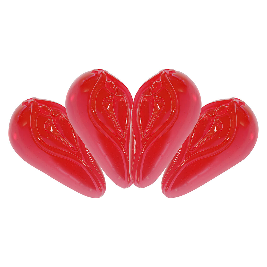 Censored Edibles - Sour Cherry Vajayjay Gummies - Hybrid - 4 Pack