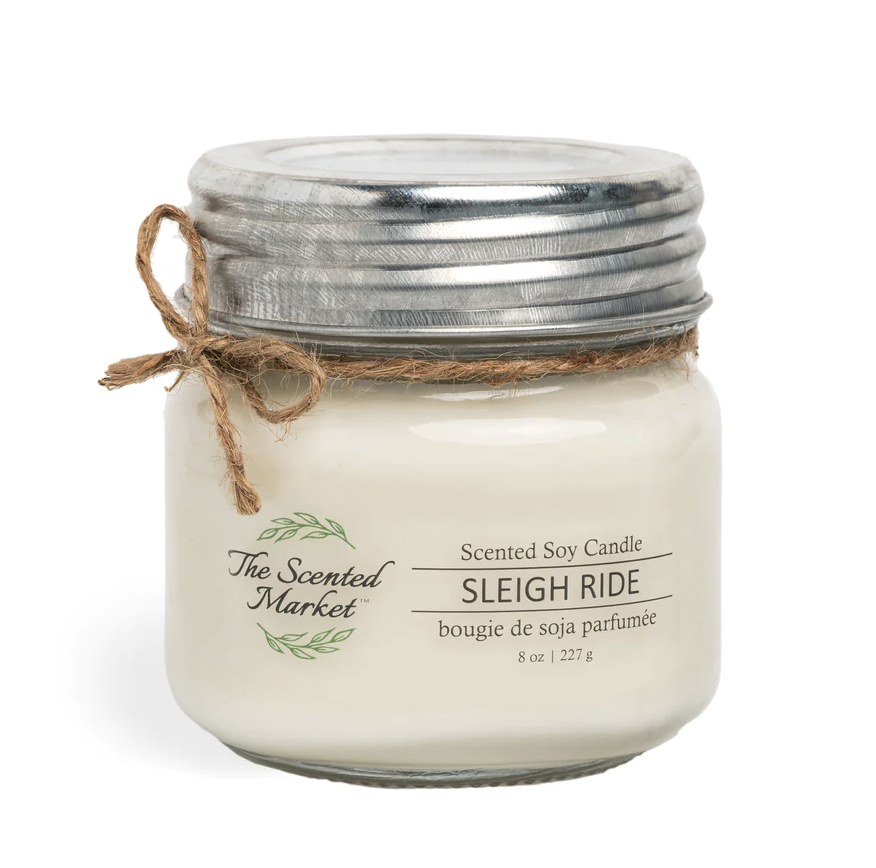 Winter SLEIGH RIDE Soy Wax Candle 8oz