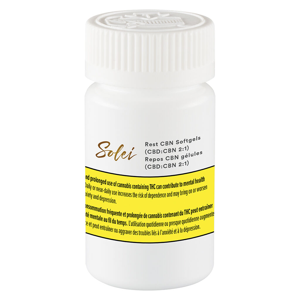 Solei - Rest CBN Softgels (CBD:CBN 2:1) - Blend - 30 caps