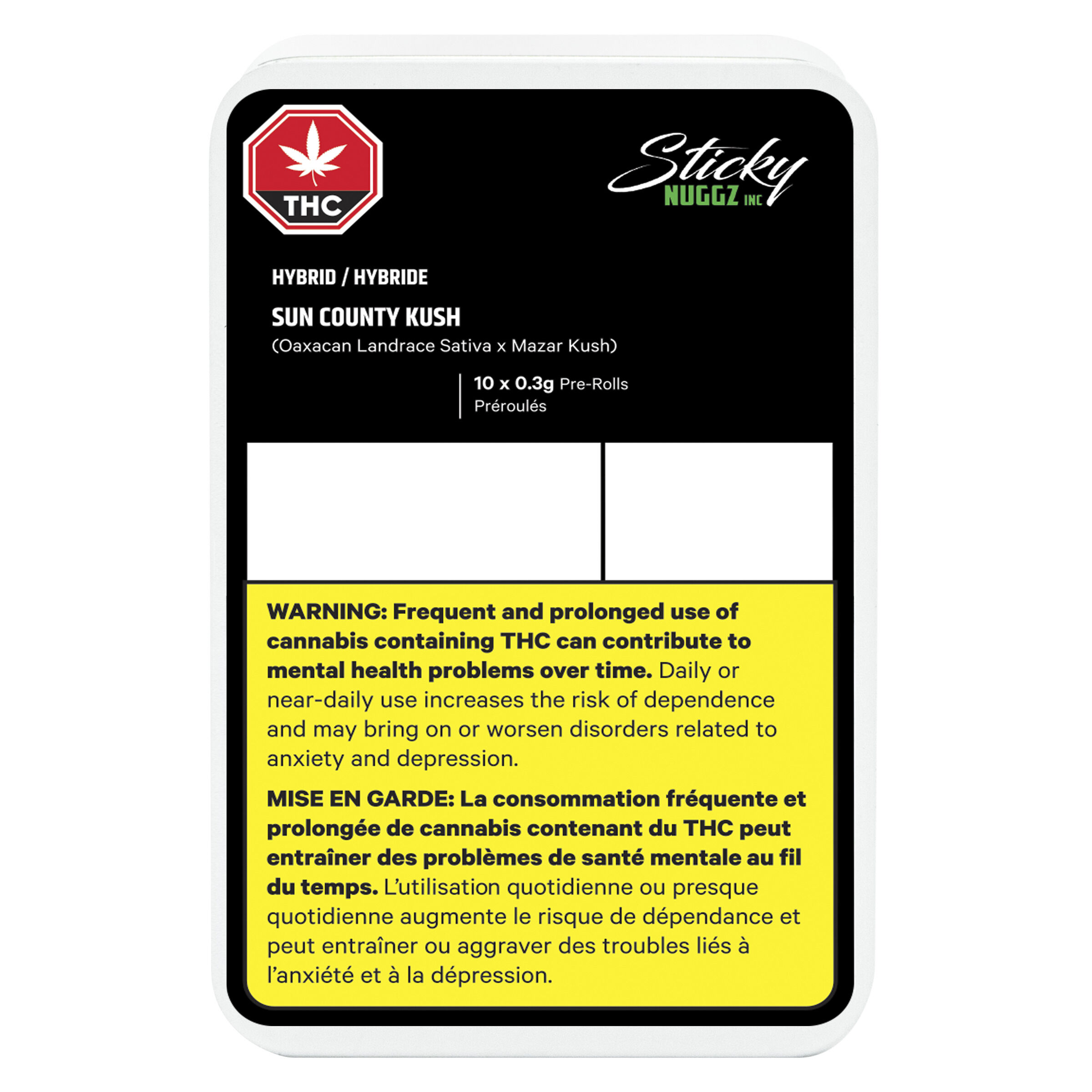 Sticky Nuggz Inc - Sun County Kush Pre-Roll - Sticky Nuggz Inc - Sun County Kush - 10x0.3g