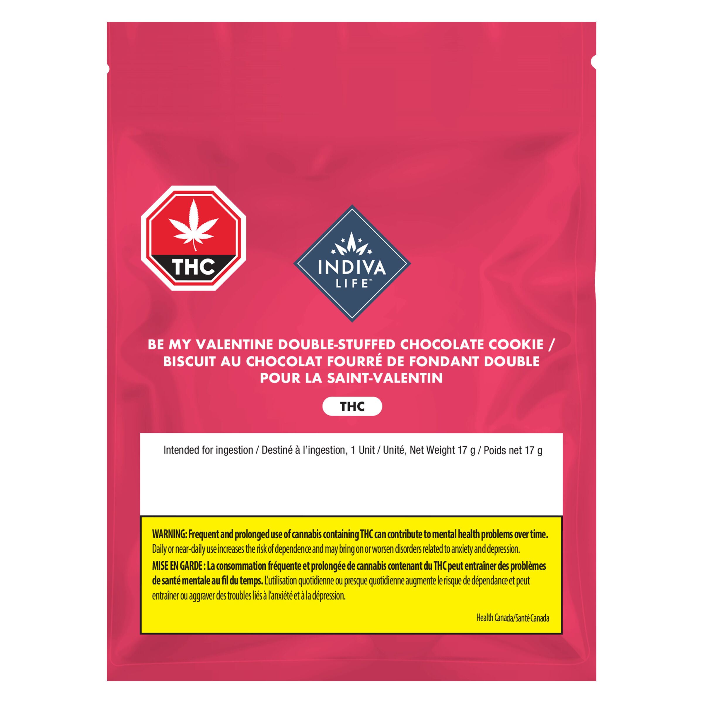 Indiva Life - Be My Valentine Double Stuffed Chocolate Cookie - Blend - 1 Pack