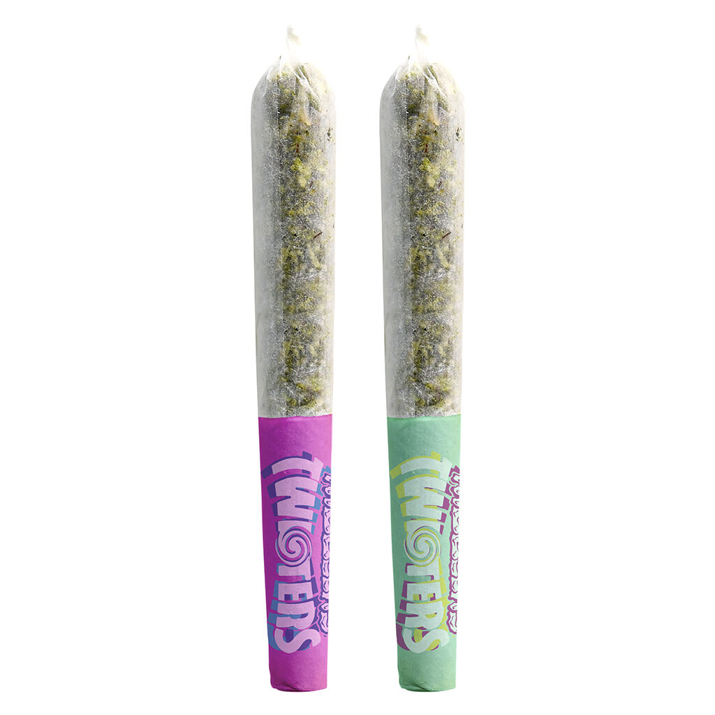 RIZZLERS - Twisters - Passion Plunge & Lime Frizz Infused Pre-Roll - Hybrid - 2x0.5g