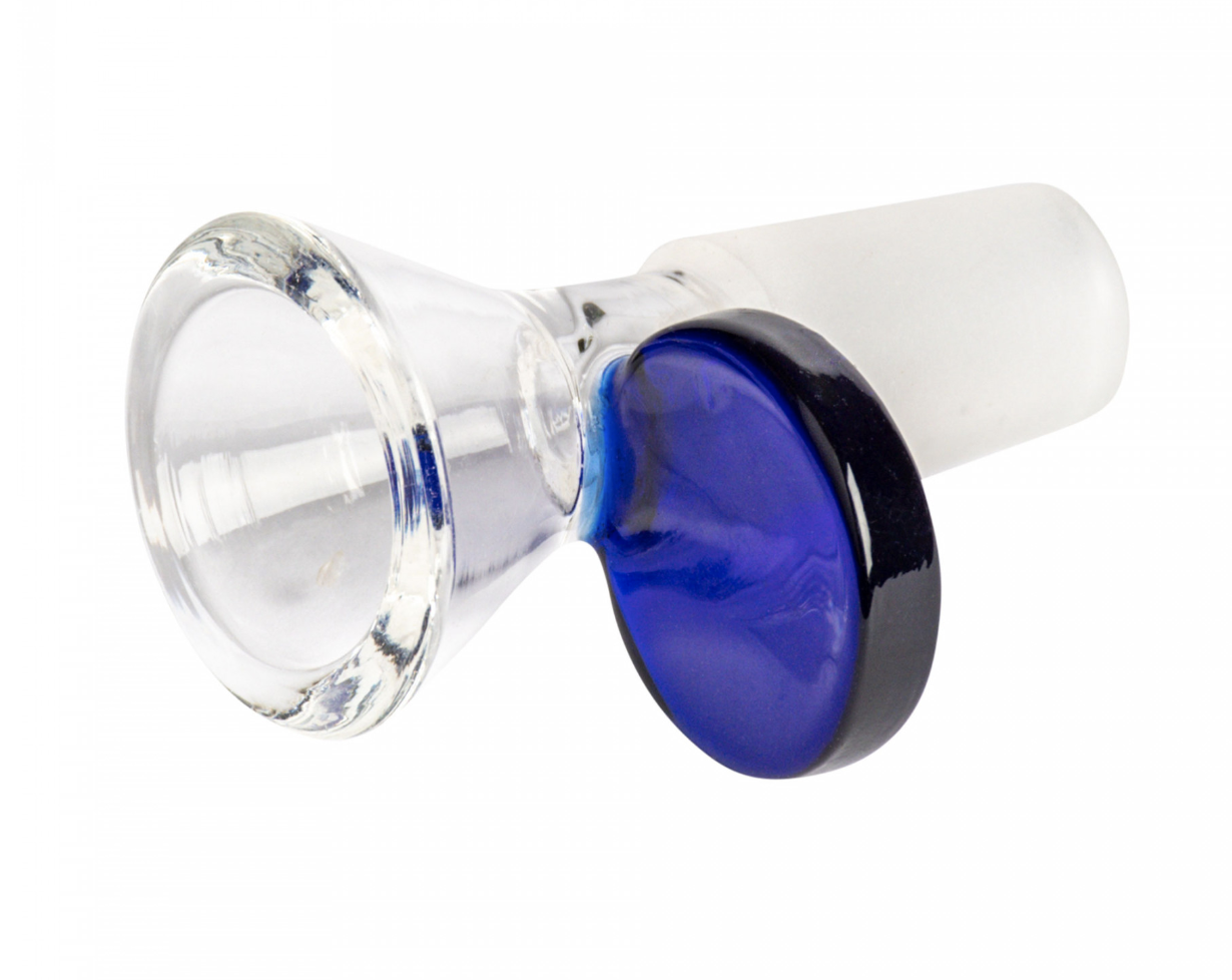 14mm Cone Pull-Out W/Disc Handle - Blue