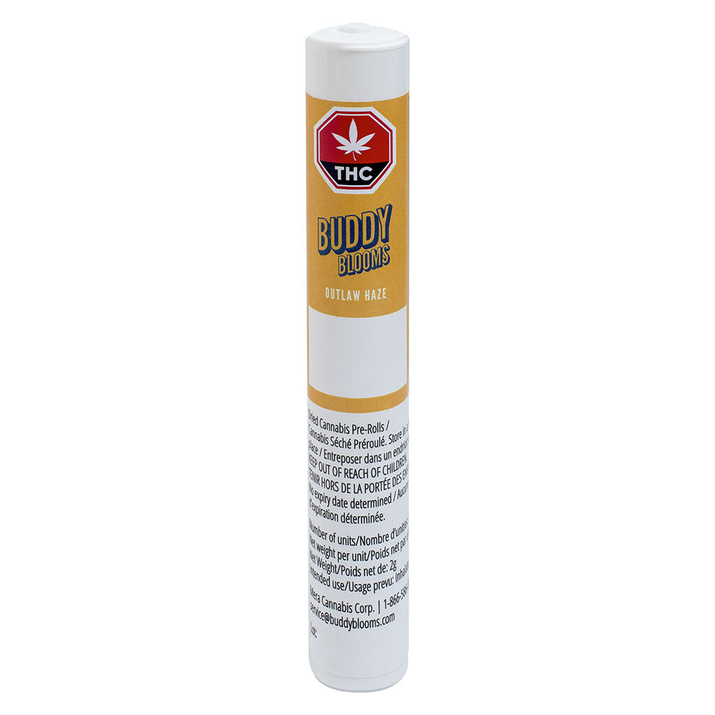 Buddy Blooms - Outlaw Haze Pre-Roll - Buddy Blooms - Outlaw Haze - 2x1g