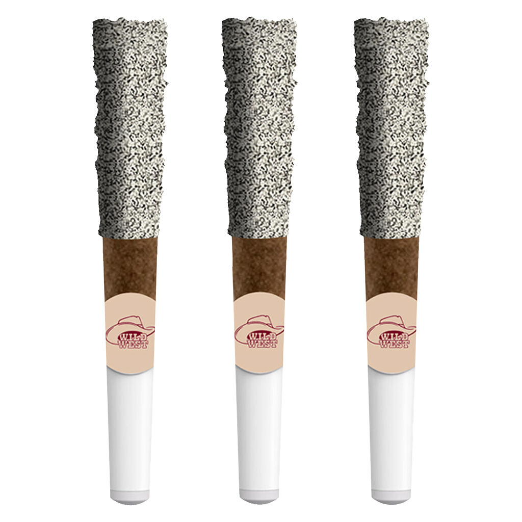 Wild West - 60+ Strawberry Stampede Diamonds Dipped Blunts - Sativa - 3x0.5g