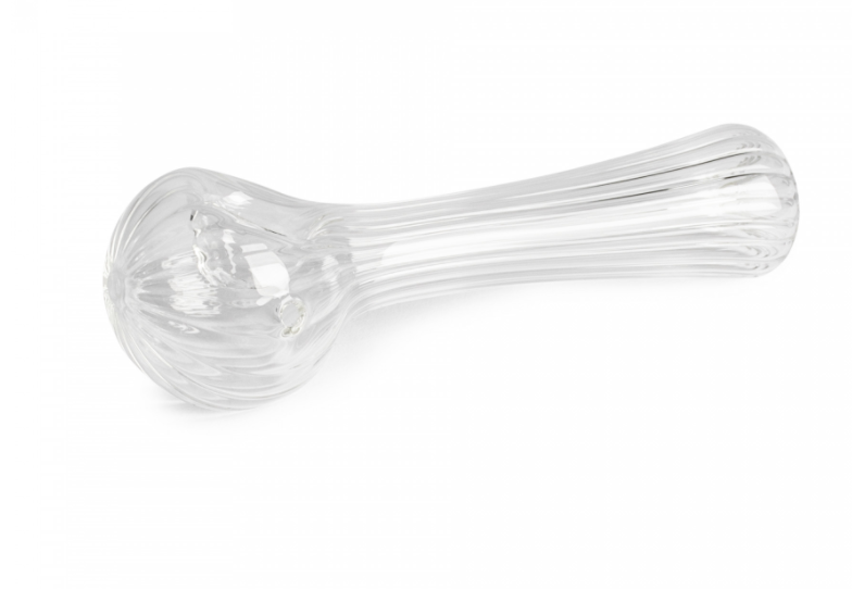 Red Eye Glass 4.5" Clear Cascade Hand Pipe