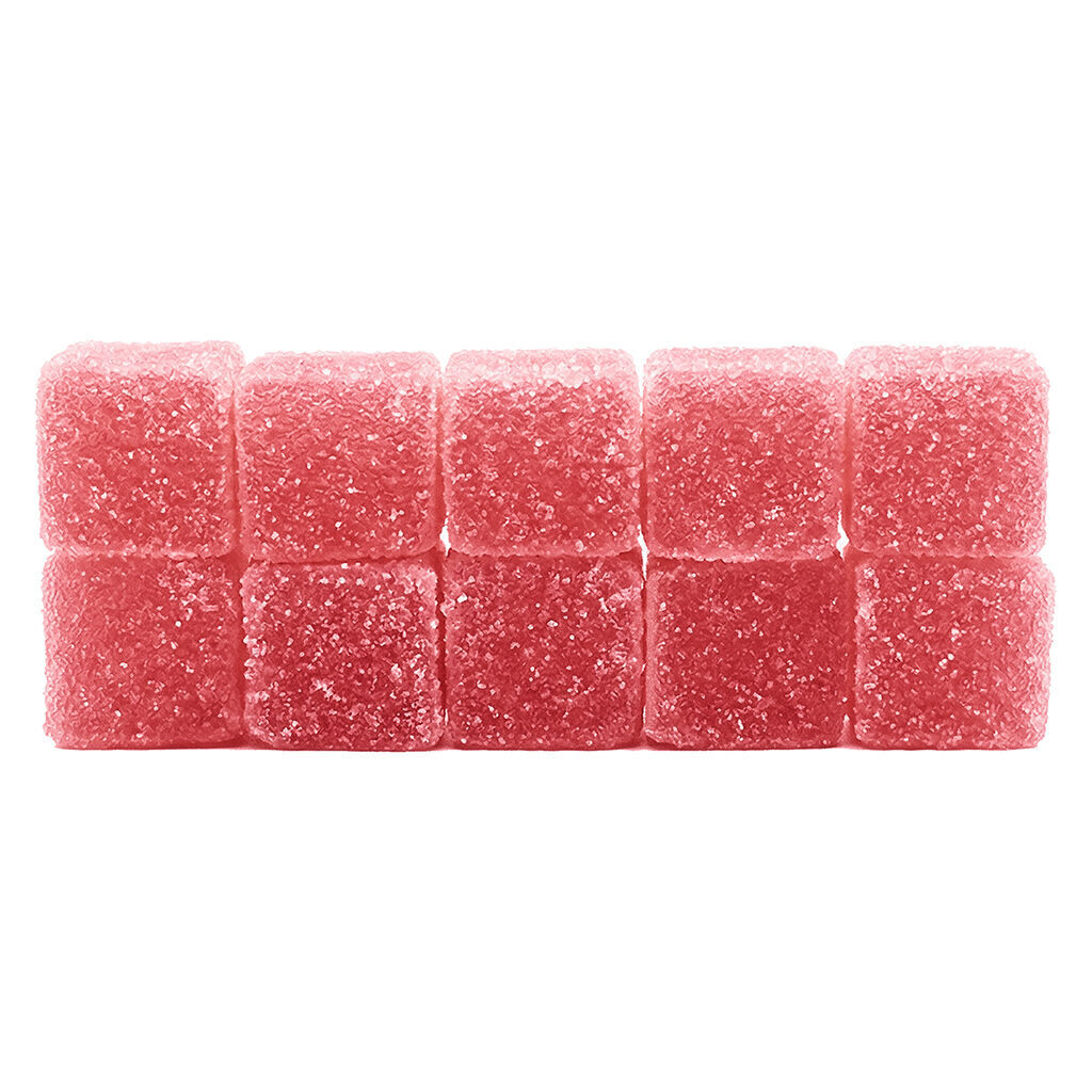 CUBES - Strawberry Watermelon Live Rosin Gummies - Hybrid - 10x1 Pack
