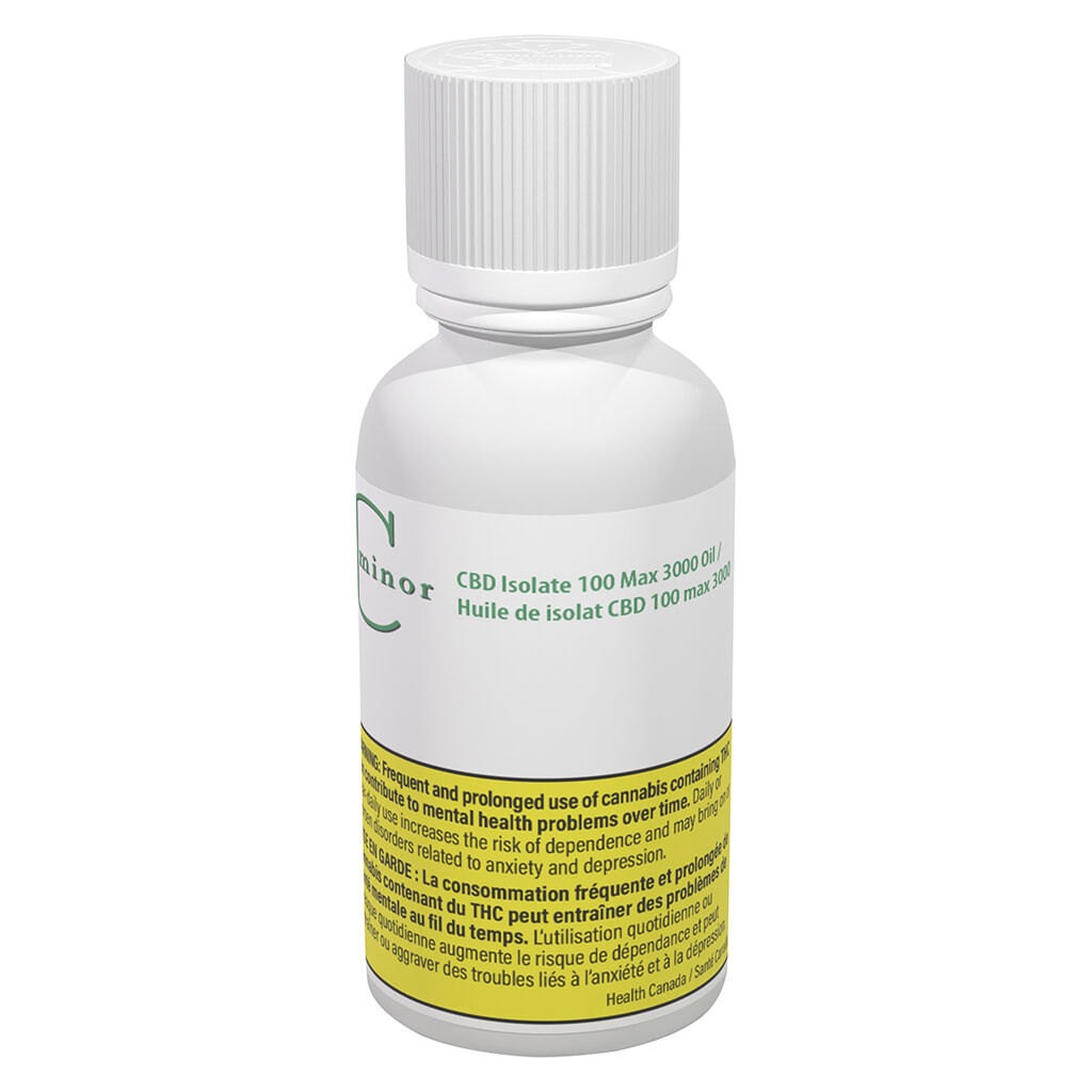 C Minor - CBD Isolate 100 Max 3000 Oil - Sativa - 30ml