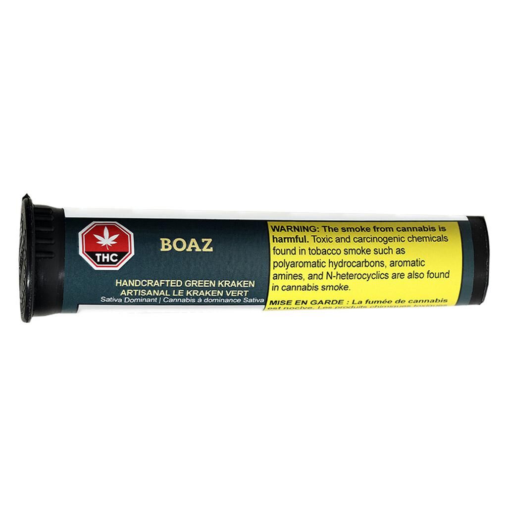 BOAZ - Handcrafted Green Kraken Pre-Roll - BOAZ - Handcrafted Green Kraken - 3x0.5g