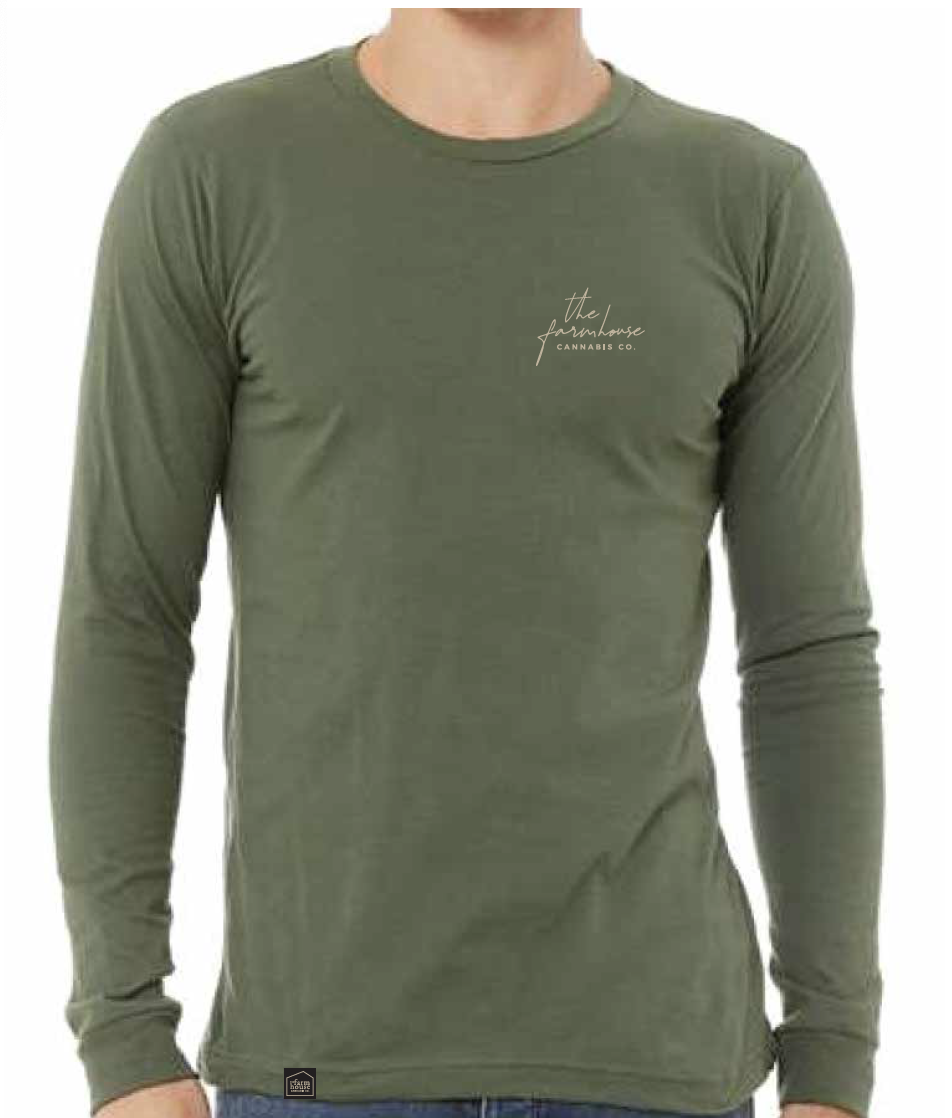 Farmhouse long sleeve t-shirt - khaki