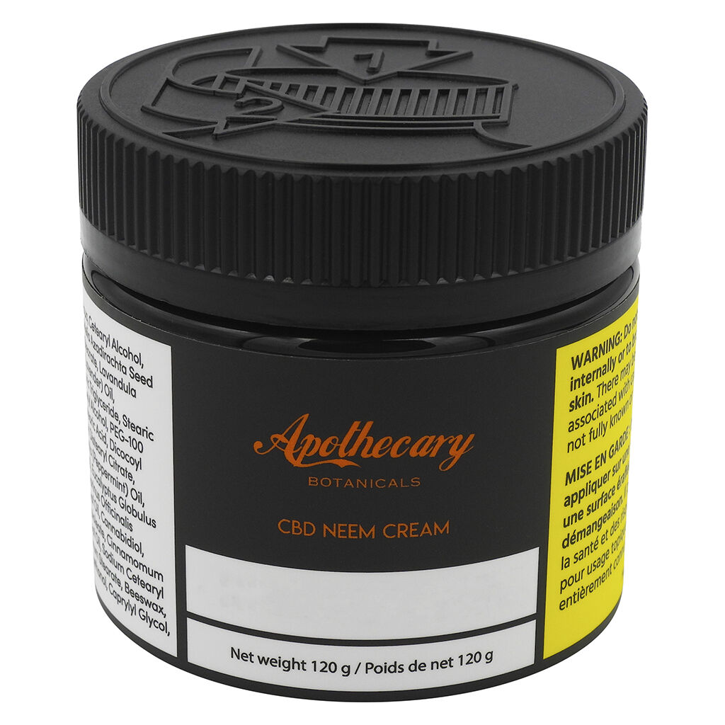 Apothecary Botanicals CBD Neem Cream - CBD Neem Cream - Blend - 120g