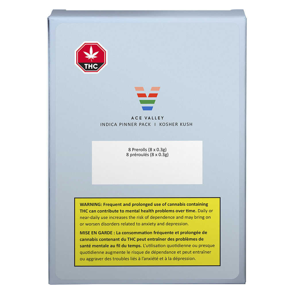 Ace Valley - Indica | Kosher Kush Pre-Roll - Ace Valley - Indica | Kosher Kush - 8x0.3g