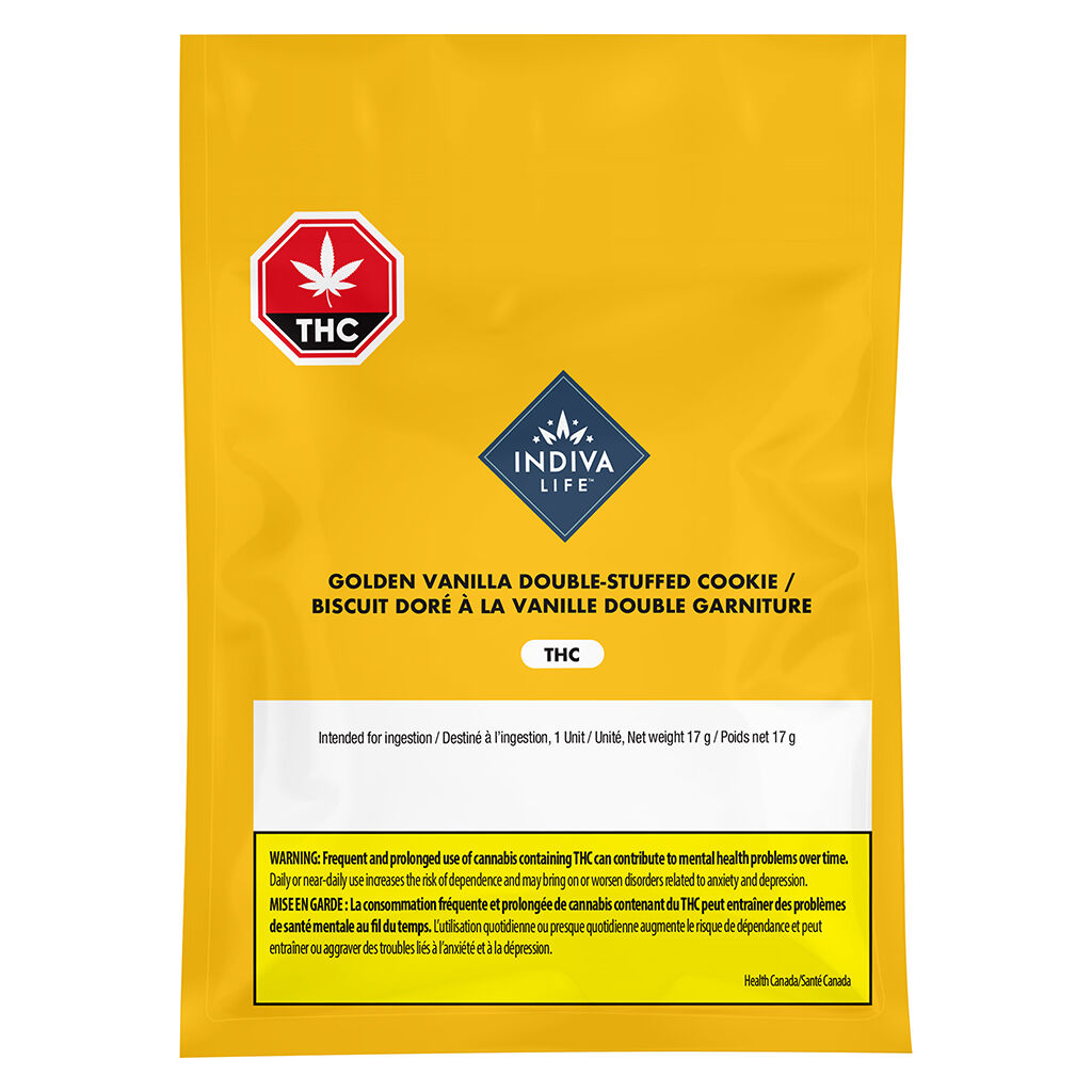 Indiva Life - Golden Vanilla Double Stuffed Cookie - Blend - 1 Pack