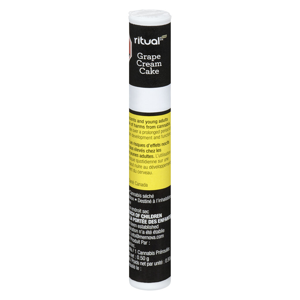 Ritual Sticks - Grape Cream Cake Pre-Roll - Indica - 1x0.5g