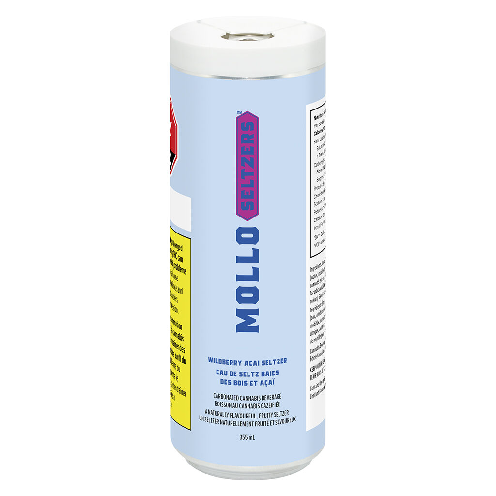 Mollo - Wildberry Acai Seltzer - Hybrid - 4x355ml