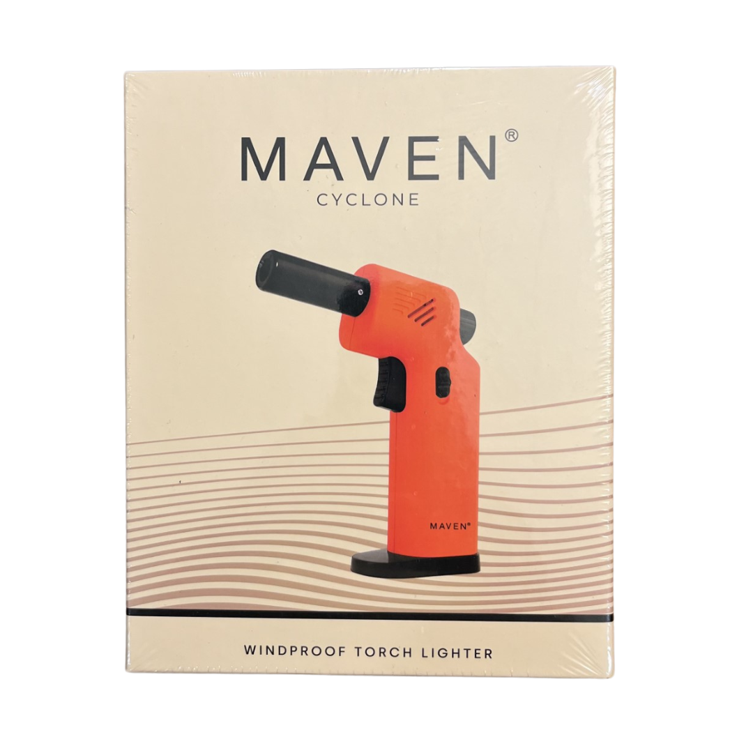 Maven Cyclone Windproof Torch Lighters - Orange