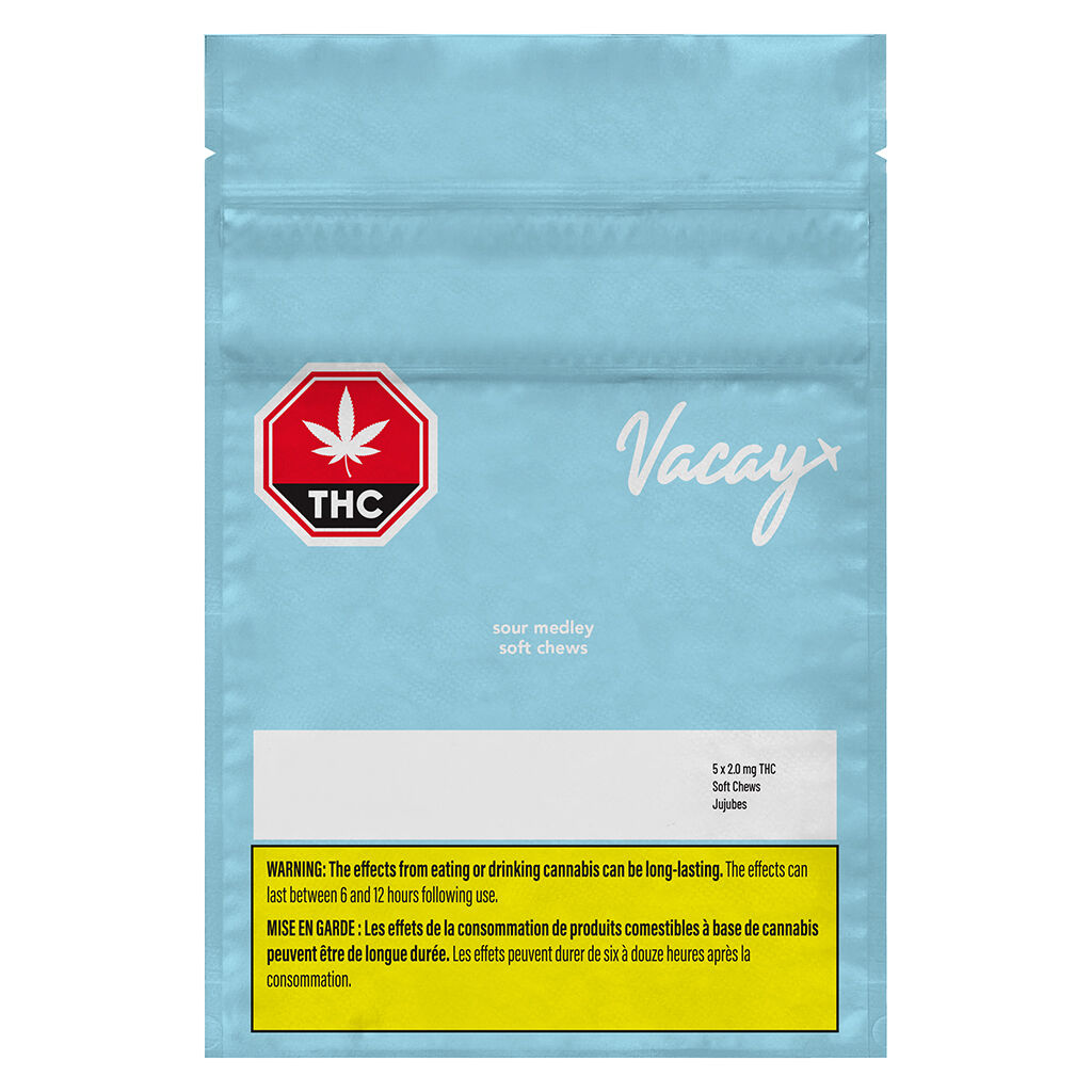 Vacay - Sour Medley Soft Chews - Blend - 5x3.2g