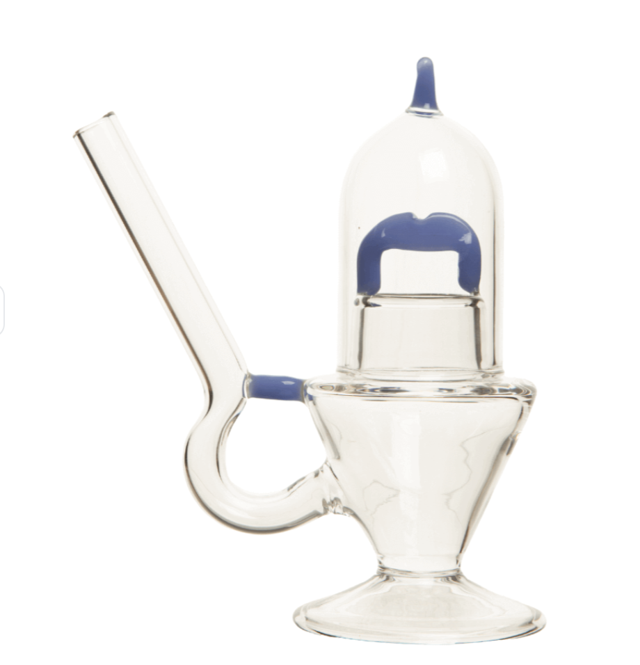 7.5" Hash Glass Bong - Milky Blue