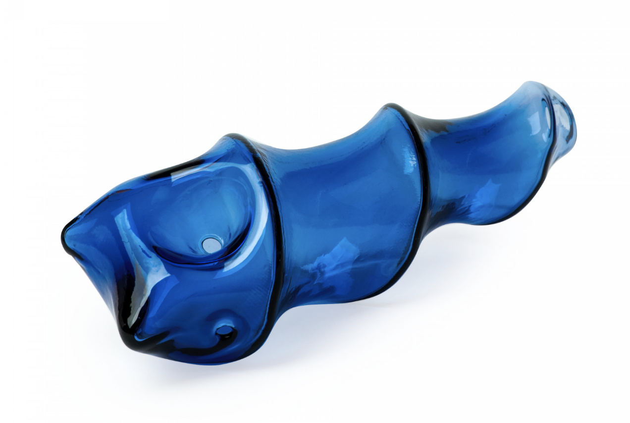 5" Shell Hand Pipe - Blue